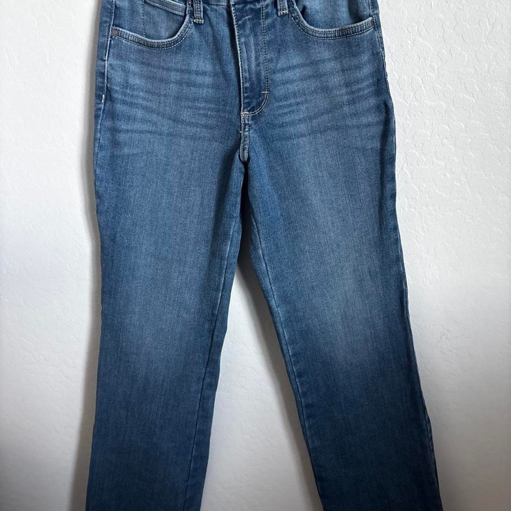 Wrangler jeans in a flattering medium wash denim